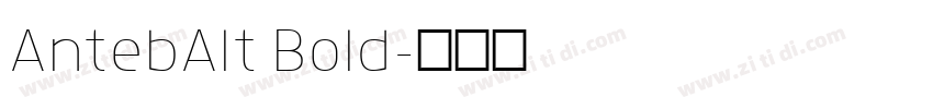 AntebAlt Bold字体转换